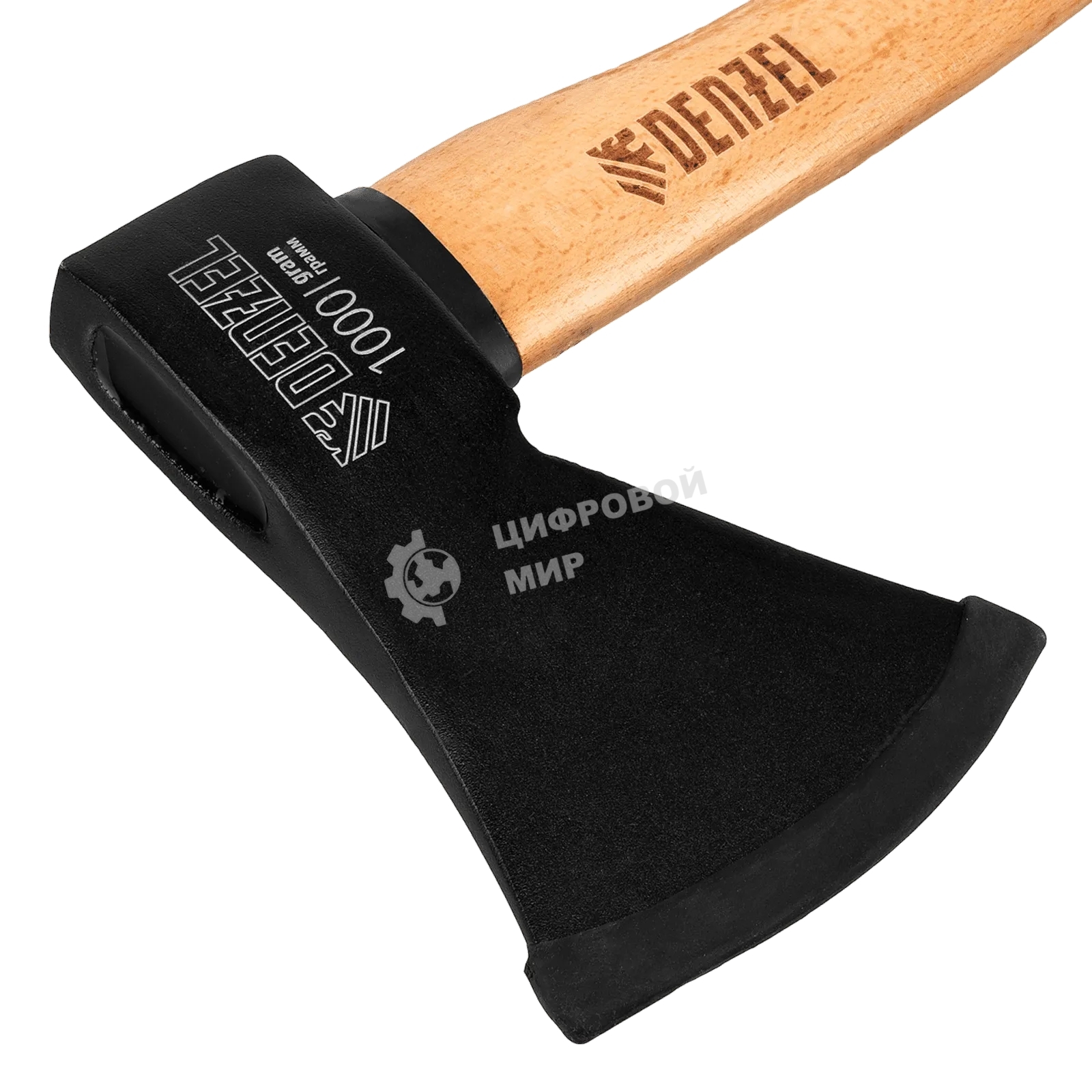 Топор Denzel 1000 г, кованый, буковое топорище