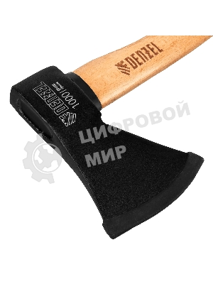 Топор Denzel 1000 г, кованый, буковое топорище