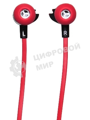 Проводные наушники Oklick HP-S-210 красный, внутриканальные, Jack 3.5 мм