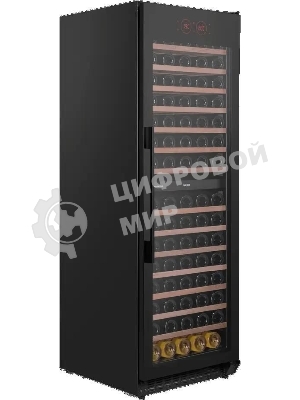 Винный шкаф встраиваемый Maunfeld MBWC-415D171, вместимость: 171 бутылок, черный