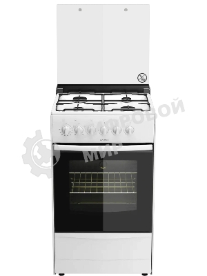 Плита комбинированная Darina 1B KM 441 301 W белый/черный, конфорок 4 шт, духовка 50 л, 50 см x 85 см x 53 см