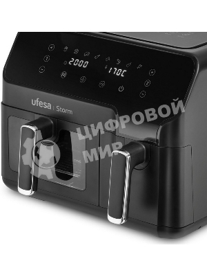 Аэрогриль Ufesa Storm черный, 2700 Вт, 9 л, сенсор, 8 программ