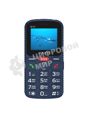 Мобильный телефон Maxvi B115 синий