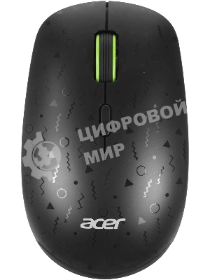 Мышь беспроводная Acer OMR307 черный, 1600 dpi, радиоканал, USB, кнопки - 4