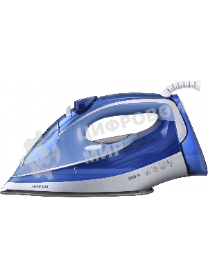 Утюг Hyundai H-SI01670 синий/золотистый, 2800 Вт, 35 г/мин, 220 г/мин, 400 мл