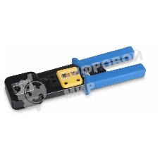 Инструмент обжимной Cabeus HT-376Z для коннекторов быстрой установки RJ-45 (8р8с), RJ-11/12 (6р6с, 6р4с, 6р2с), профессиональный, с храповым механизмом