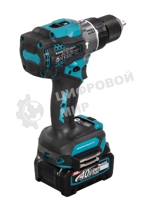 Дрель-шуруповерт Makita HP001GD201, 40 В, 2,5 Ач, 140 Нм, бесщеточный, ударный