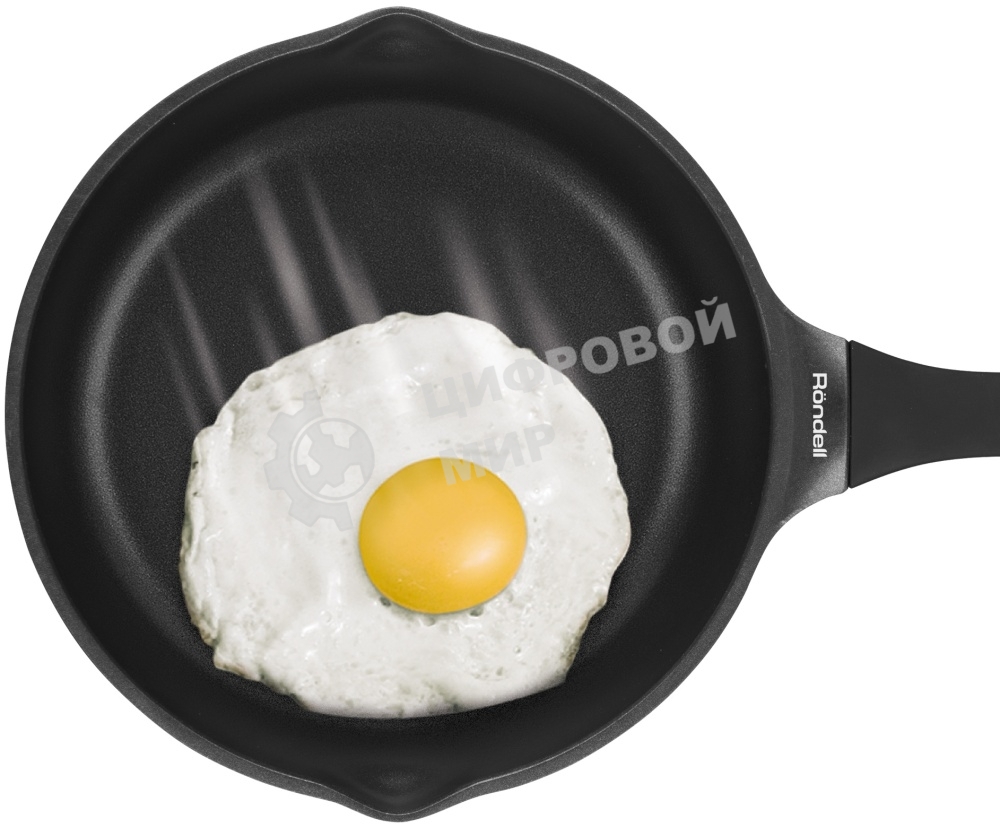 Сковорода Rondell Pacific RDA-1906 круглая 28 см, покрытие: Xylan Plus ручка несъемная (без крышки) серый
