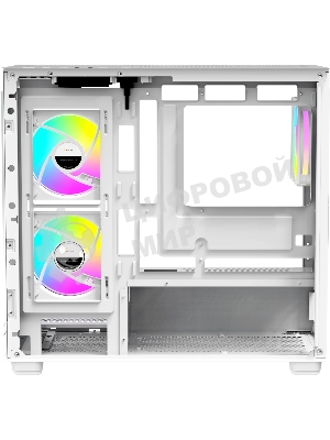 Компьютерный корпус Case Ocypus Gaммa C52 WH ARGB mATX/win/white/3 ARGB fans/no PSU/Tempered Glass