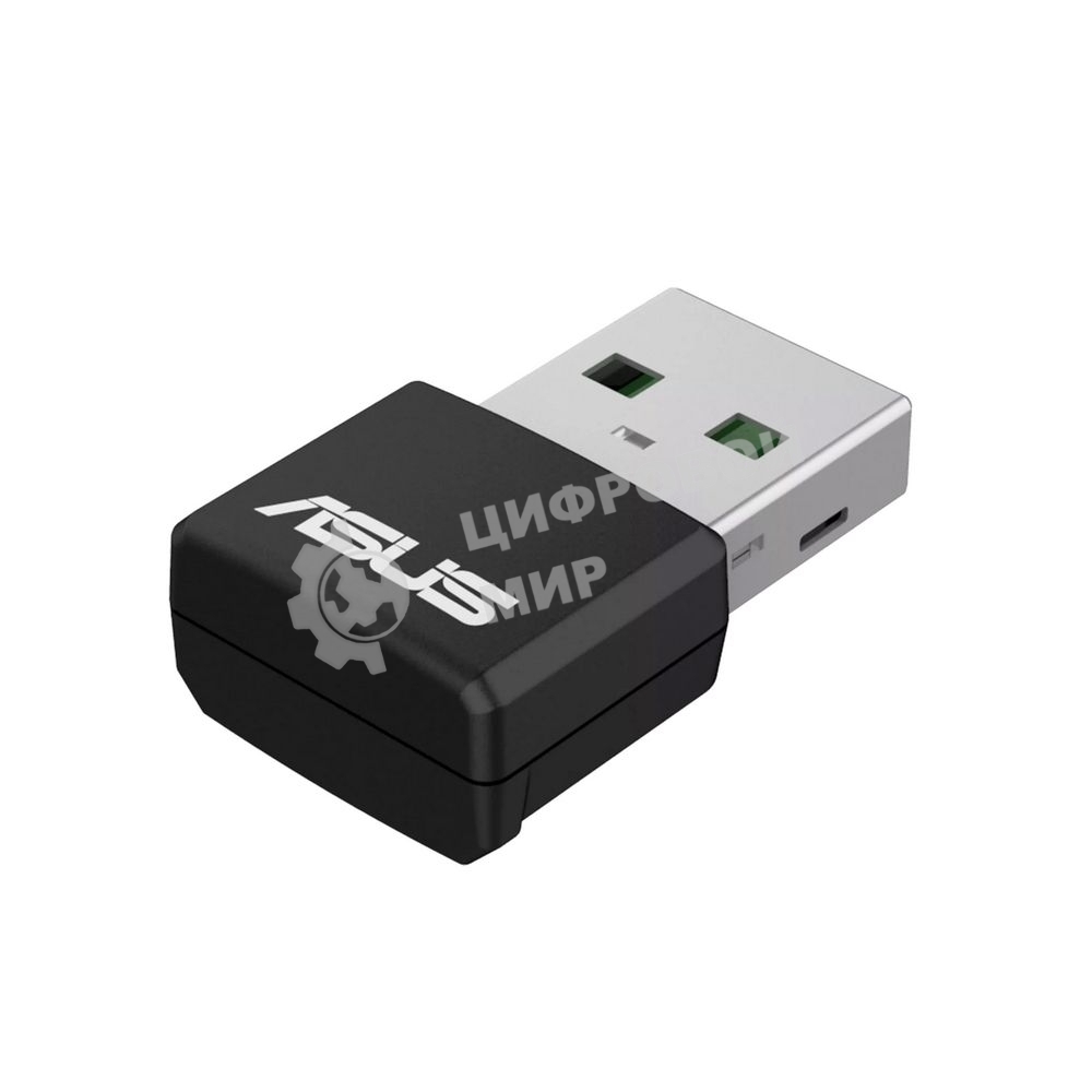 Роутер ASUS USB-AX55 NANO 90IG06X0-MO0B00 WI-FI 802.11ax/ac/a/g/n, 400 + 867 Mbps USB 3.0 Adapter + 2 антенны