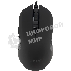 Мышь проводная Acer OMW160 черный, 6400 dpi, USB, кнопки - 8