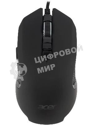 Мышь проводная Acer OMW160 черный, 6400 dpi, USB, кнопки - 8