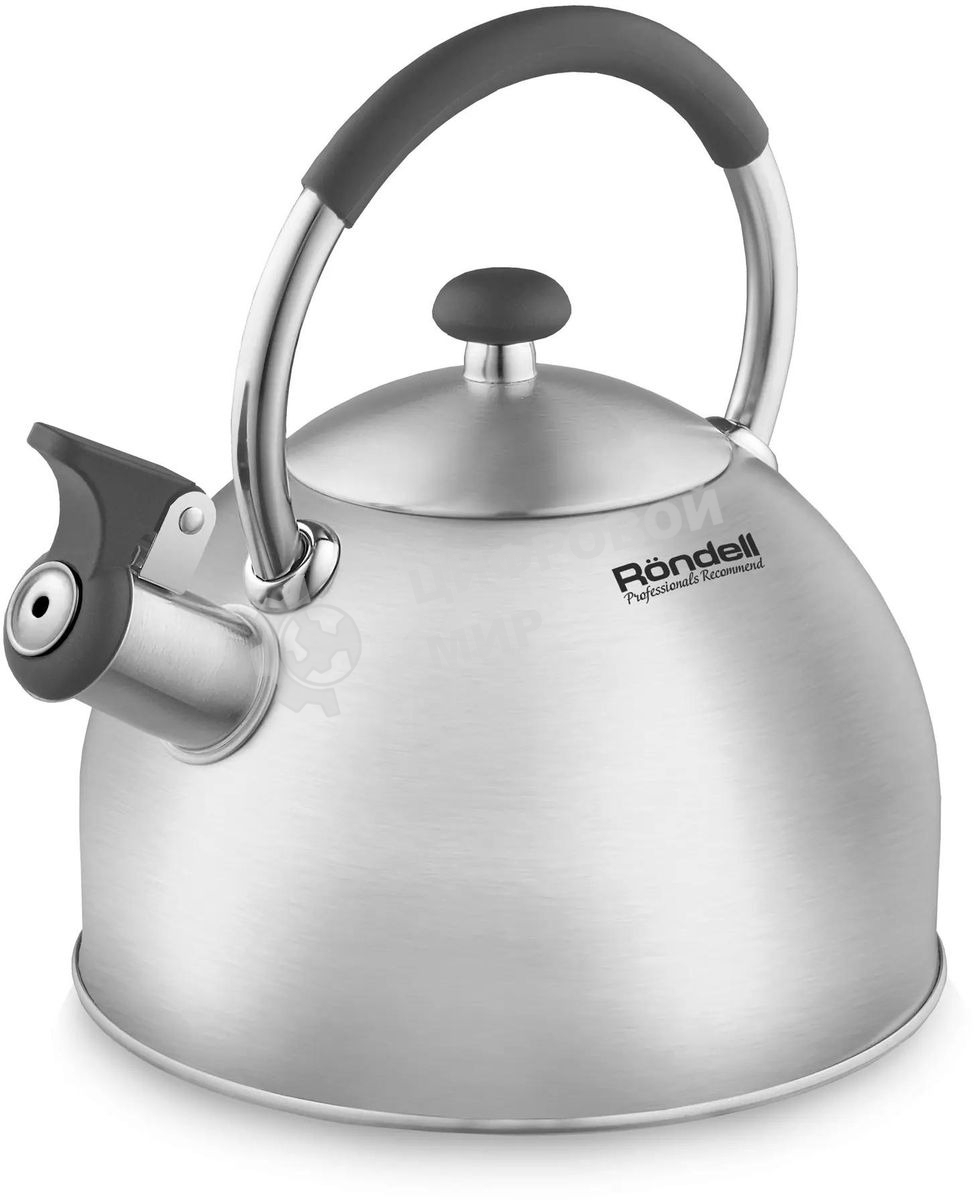 Чайник для плиты металлический Rondell Solo RDS-1608 2.5 л. стальной