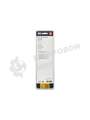 Рамка 4-местная IEK BRITE РУ-4-2-БрТБ (BR-M42-G-K45) стекло темная бронза