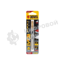 Сверло спиральное по металлу Denzel 8 x 117мм, Р6М5, Golden Tip, многогранная заточка
