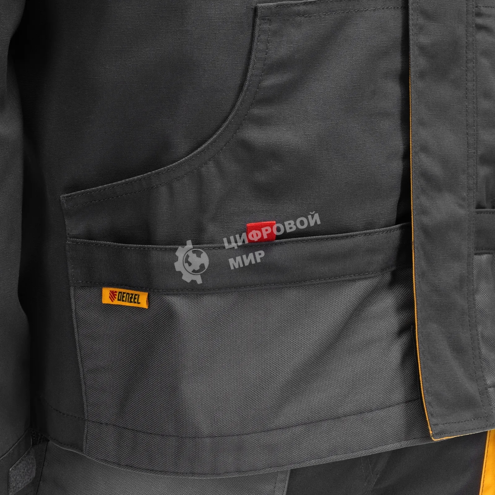 Куртка профессиональная рабочая Denzel 65% полиэстер 35% хлопок, XXL