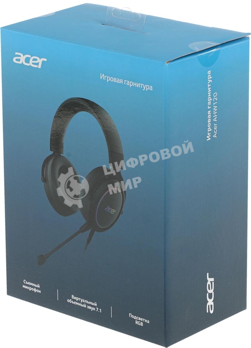 Гарнитура проводная с микрофоном Acer AHW120 черный мониторные оголовье (ZL.HDSCC.01C)