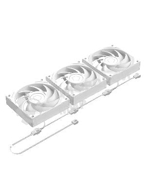Система жидкостного охлаждения ID-Cooling FX360 LCD PE WHITE (Soc 1851/1700/1200/115X/AM5/AM4, 3x120мм fan, 2450rpm, 34.3 дБ, 350W, PWM 4-pin, Al+Cu) (FX360 LCD P