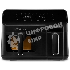 Аэрогриль Ufesa Storm черный, 2700 Вт, 9 л, сенсор, 8 программ