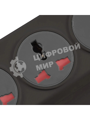 Сетевой фильтр Buro 500UNH-1.8-BG 1.8м (5 розеток) черный/серый (коробка)