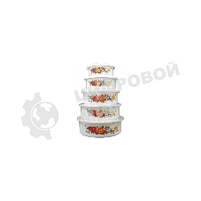 Набор контейнеров Mallony Familia, 195/340/600/850/1250 мл.