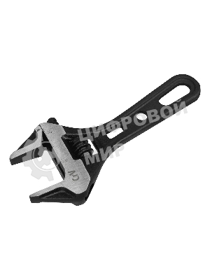 Ключ разводной Denzel 115 мм, CrV, кованый, укороченная рукоятка