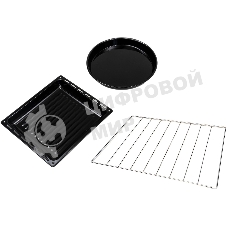 Мини-печь Kraft KF-MO3801BL, черный, 38 л.