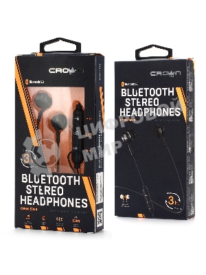 Беспроводные/проводные наушники Crown CMBH-5098 черный, полноразмерные, Bluetooth + проводной, складная конструкция, до 12 ч
