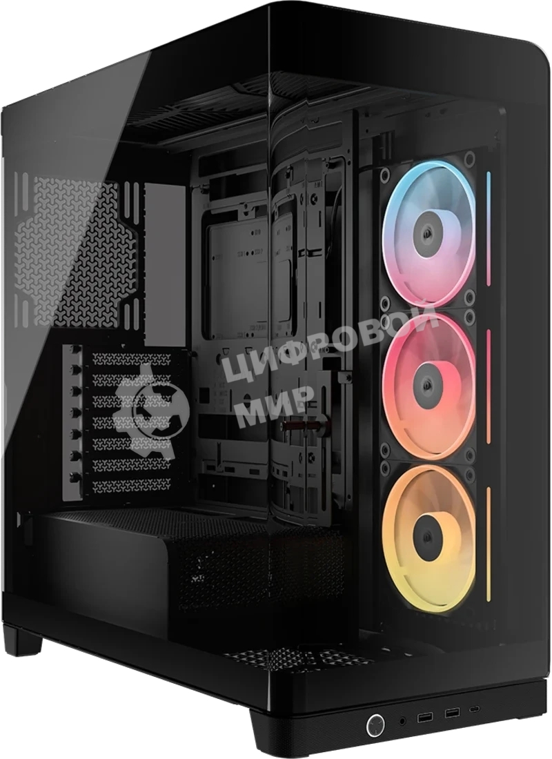 Корпус Corsair iCUE Link 4500X LX-R RGB Black, Midi-Tower, чёрный, 3 x 120 мм