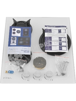 Варочная панель газ ZUGEL ZGH452W, белая