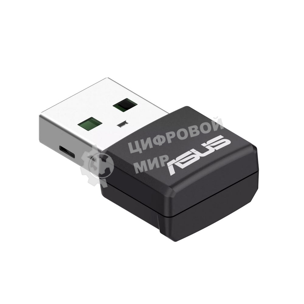 Роутер ASUS USB-AX55 NANO 90IG06X0-MO0B00 WI-FI 802.11ax/ac/a/g/n, 400 + 867 Mbps USB 3.0 Adapter + 2 антенны