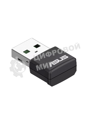 Адаптер Wi-Fi ASUS USB-AX55 NANO 90IG06X0-MO0B00 WI-FI 802.11ax/ac/a/g/n, 400 + 867 Mbps USB 3.0 Adapter + 2 антенны