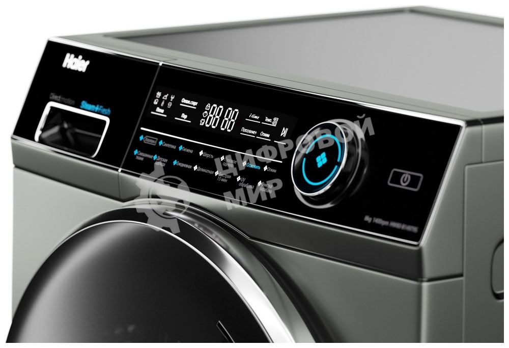 Стиральная машина Haier HW80-B14979S серебристый, загрузка фронтальная 8 кг, 1400 об/мин, класс: A+++