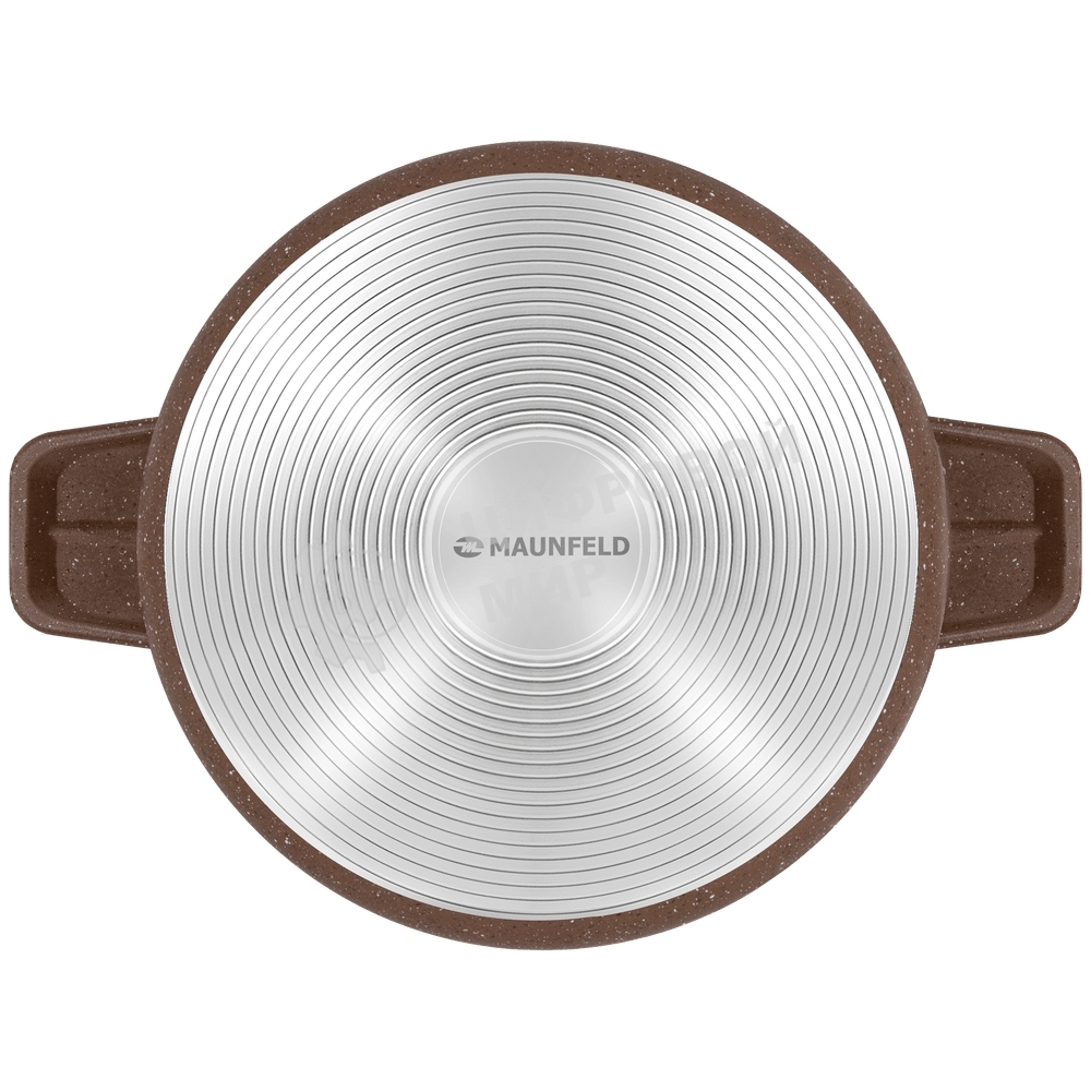 Кастрюля Maunfeld CARMEL MF24CRM01CR, 24 см, 4 л из литого алюминия со стеклянной крышкой