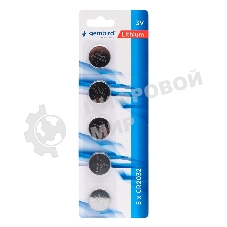 Батарейки литиевые Gembird Gb-CR2032-5B тип CR2032, 5шт, блистер