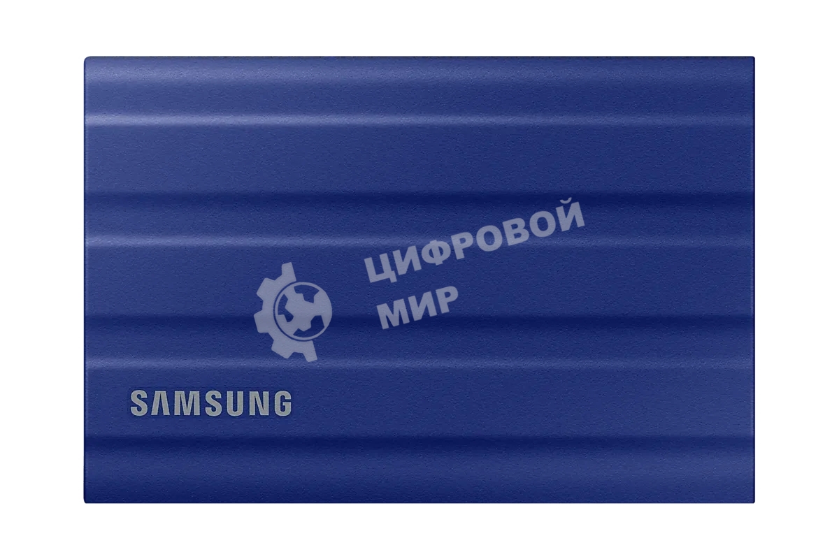 Внешний SSD Samsung T7 Shield, 1TB, USB 3.2 Gen 2 Type-C, R/W 1050/1000, синий