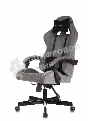 Кресло игровое Knight Terminator серый Light-19, крестов. металл