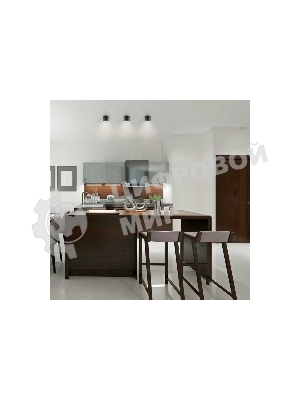 Светильник Gauss LED накладной с рассеивателем 10W 3000K 88х75мм 1/30 черный