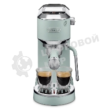 Кофеварка рожковая Delonghi EC890.GR зеленый, молотый, 1,1 л, 1450 Вт, 15 бар