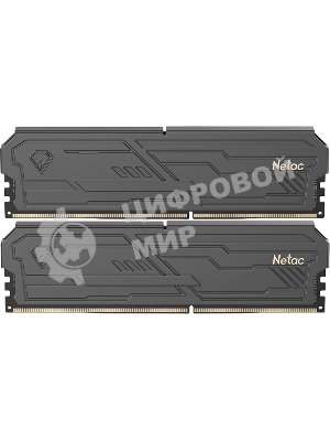 Оперативная память Netac 16GB DDR4 3600Mhz, (8GBx2) DIMM Shadow III, Black, с радиатором