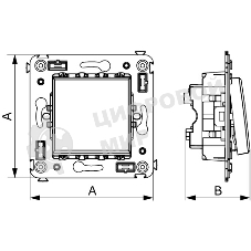 Переключатель одноклавишный в стену DKC 4400113 