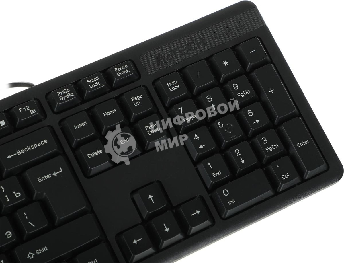 Комплект клавиатура + мышь A4Tech KK-3330S клав:черный мышь:черный USB