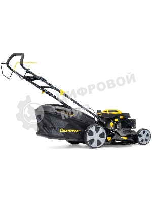 Газонокосилка Champion LM4627 (2,6кВт привод травосб.60л. шир.460мм 25-75мм 31,6кг 3в1)(Газонокосилка самоходная, Объем двигателя 139 см3, вес без травосборника 31,6 кг, Объем топливного бака 1,0 л, Мощность 2,6/3,5 кВт/л.с., объем травосборника 60 л, ширина среза 460 мм, высота среза 25-70 мм.)