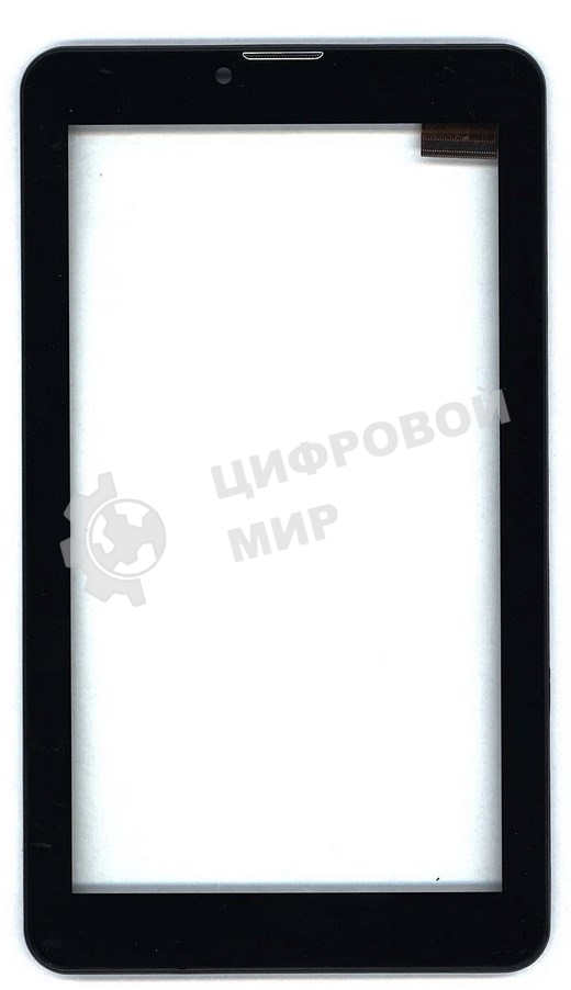 Сенсорное стекло (тачскрин) для Irbis TZ50/TZ52, черное с рамкой