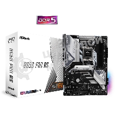 Материнская плата ASRock B650 PRO RS, AM5, AMD B650, 4xDDR5, 4xSATA, 3xM.2, 1xPCIe 4.0 x16, 1xPCIe 3.0 x4, 1xPCIe 3.0 x1, 1xDP, 1xHDMI, 1x2.5Gb LAN, 1xUSB-C 10Gbps, 1xUSB-A 10Gbps, 2xUSB-A 5Gbps, 6xUSB-A 2.0, 3x3.5 мм, 7.1, ATX