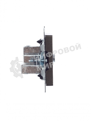 Розетка телевизионная проходная IEK BRITE РТВ10-0-БрТБ темная бронза