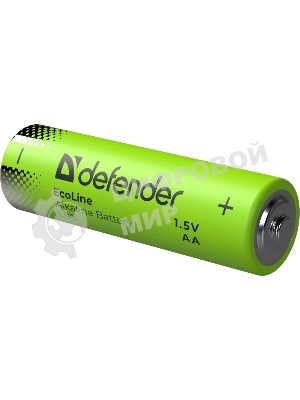 Батарейка алкалиновая Defender LR6-4S АА, шринк, 4 шт., EcoLine