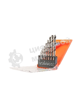 Набор сверл по металлу PATRIOT, HSS, 10 шт: 1,0-10,0 мм, в пластиковом боксе