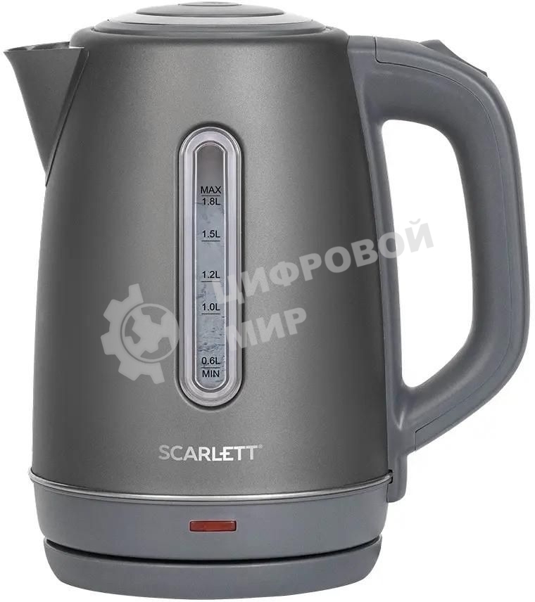 Чайник электрический Scarlett SC-EK21S42 1.8 л, 1800 Вт, графит корпус: пластик