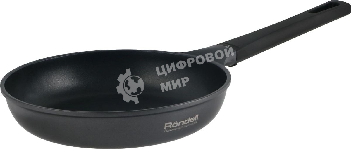 Сковорода Rondell Baselard RDA-2001 круглая 20 см, покрытие: Xylan Plus ручка несъемная (без крышки) темно-серый